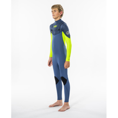 Combinaison de Surf Rip Curl Enfant Dawn Patrol 5/3 Chest Zip - Bleu