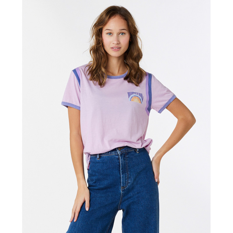 T-Shirt Rip Curl Ringer Surf Revival