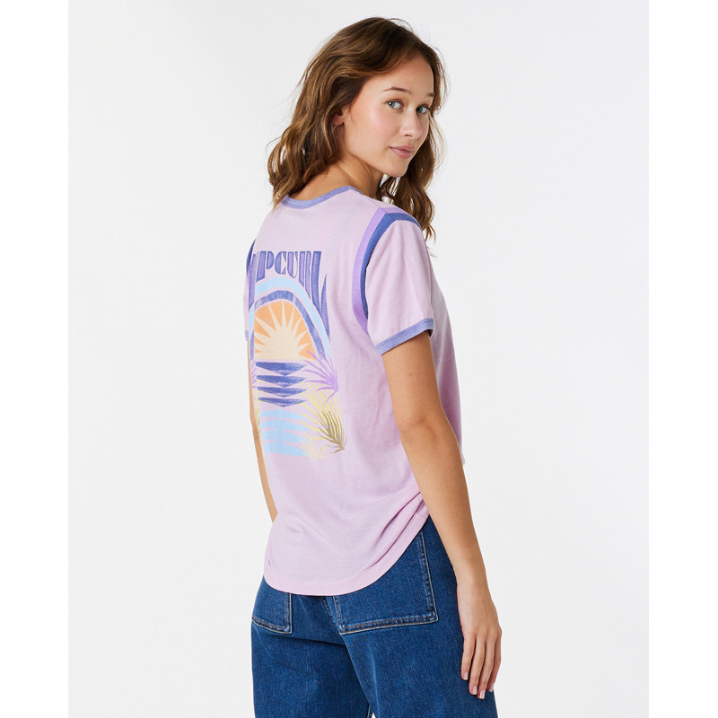 T-Shirt Rip Curl Ringer Surf Revival
