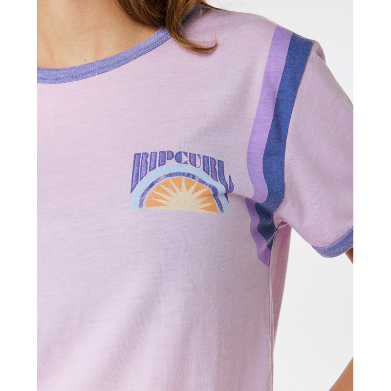 T-Shirt Rip Curl Ringer Surf Revival