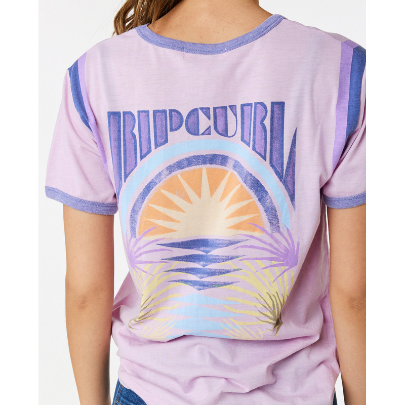 T-Shirt Rip Curl Ringer Surf Revival