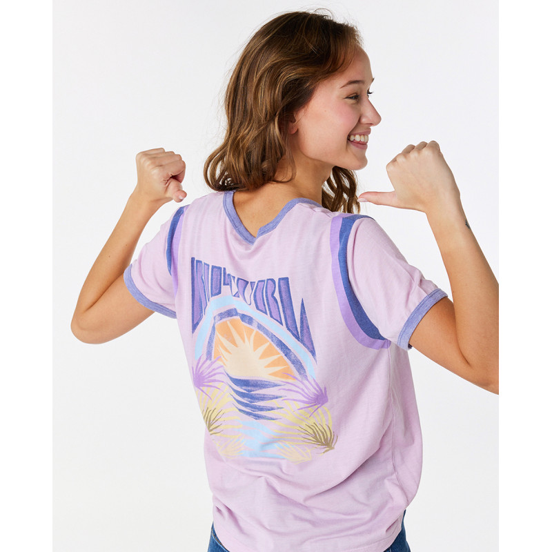 T-Shirt Rip Curl Ringer Surf Revival