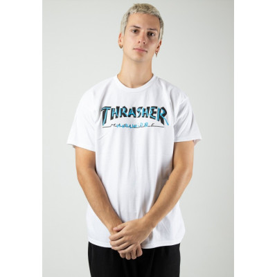 T-Shirt Thrasher Trademark - White