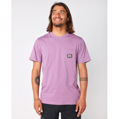 T-Shirt Rip Curl Surf Paradise Badge - Dusty Purple