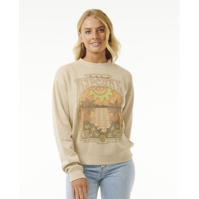 Sweat Rip Curl Slow Down Relaxed - Natural