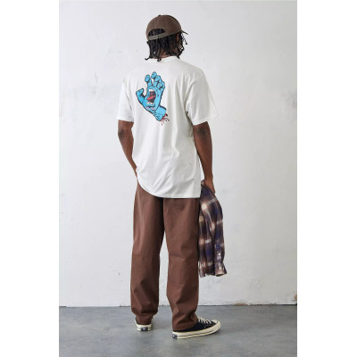 T-Shirt Santa Cruz Screaming Hand Chest - White