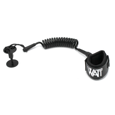 Leash de Bodyboard Watt Poignet  - Noir