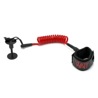 Leash Bodyboard Watt Poignet  - Rouge