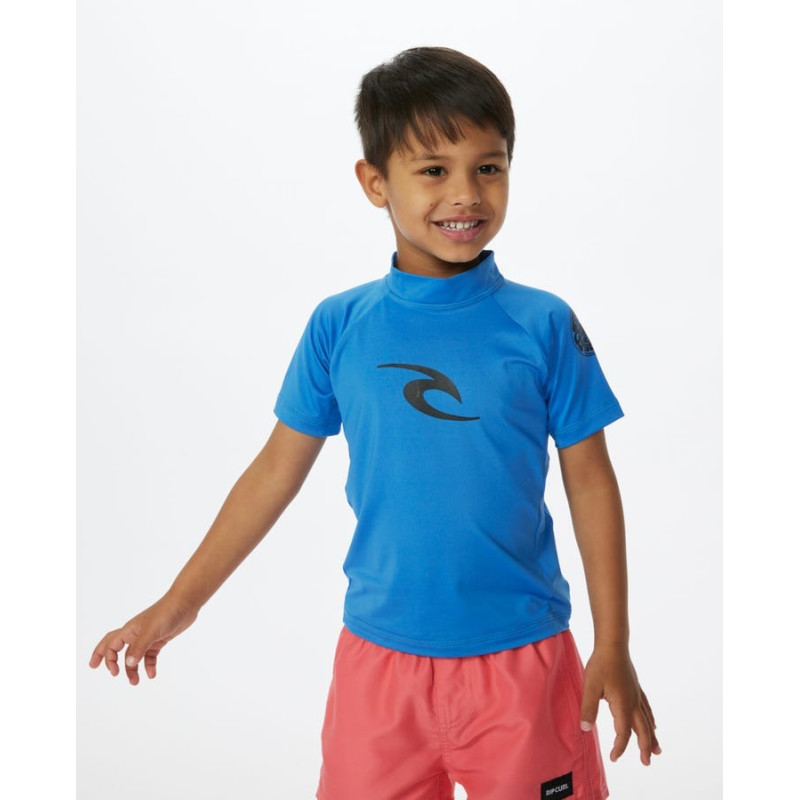 Lycra Enfant Anti-UV Rip Curl à manches courtes Brand Wave