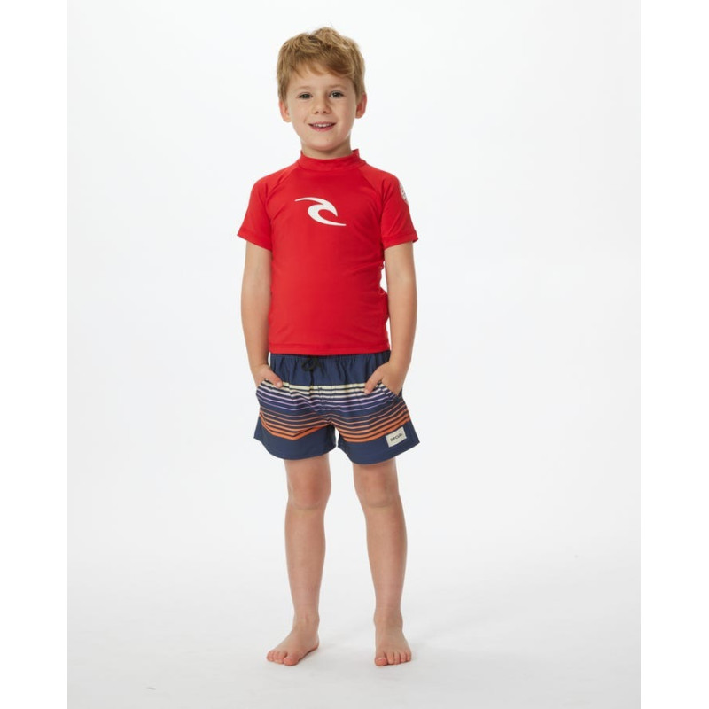 Lycra Enfant Anti-UV Rip Curl à manches courtes Brand Wave