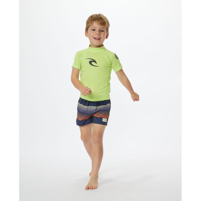 Lycra Enfant Anti-UV Rip Curl à manches courtes Brand Wave
