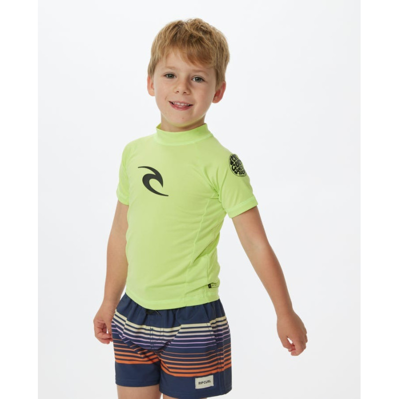 Lycra Enfant Anti-UV Rip Curl à manches courtes Brand Wave