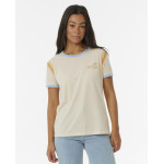 T-Shirt Rip Curl Femme Ringer Surf Revival