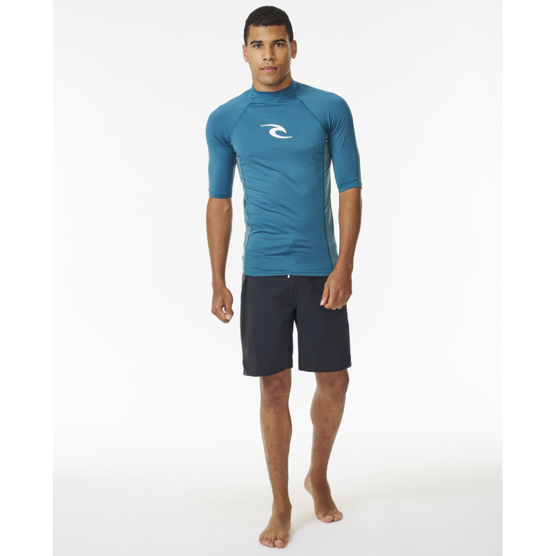 Lycra Manches Courtes Rip Curl Homme Waves Perf UPF50