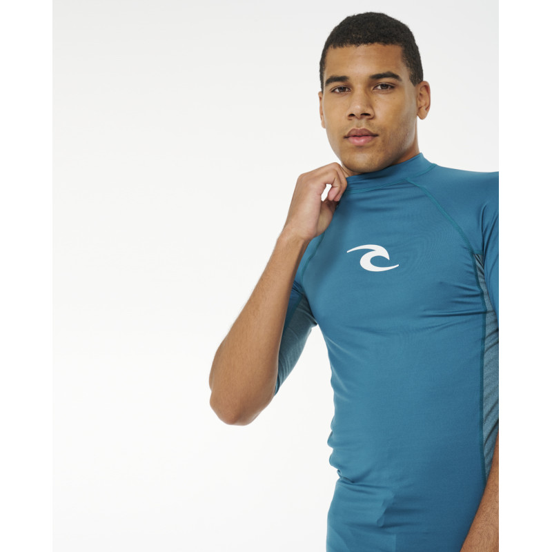 Lycra Manches Courtes Rip Curl Homme Waves Perf UPF50