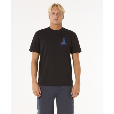 T-Shirt Rip Curl Vaporcool Search Stack - Black