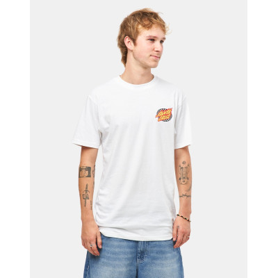 T-Shirt Santa Cruz Goal Flame - White