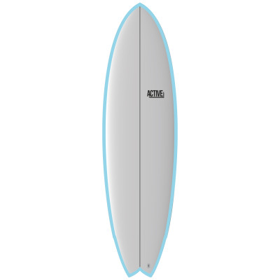 Planche de Surf Active Fish Color - Bleu - 6'4