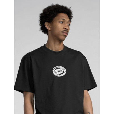 T-shirt Santa Cruz MFG Oval Dot Front - Black