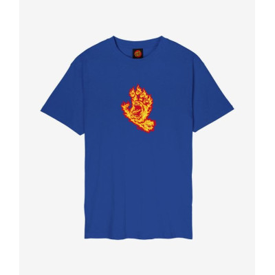 T-Shirt Santa Cruz Flame Hand - Marine