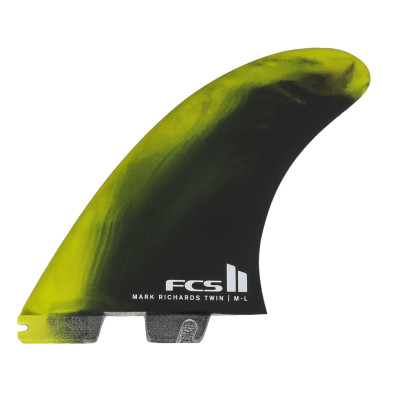 Dérives de Surf FCS II Twin+1 Mark Richards PC - Lime/Black