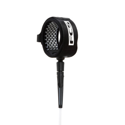 Leash de Longboard FCS Cheville Essential  - White/Black - 9' Cheville