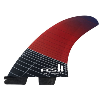 Dérives de Surf FCSII Thruster Matt Biolos PC Carbon - M - Red