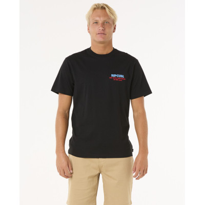 T-Shirt Rip Curl Surf Revival Ding Repair  - Black