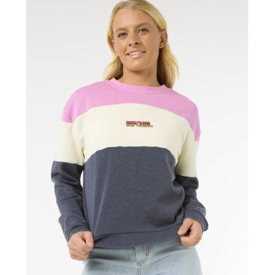 Sweat Rip Curl Las Dalias Colourblock - Oatmeal Marle
