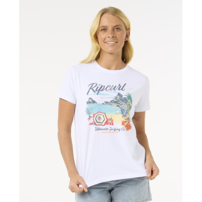T-Shirt Rip Curl Crystal Standard  - White