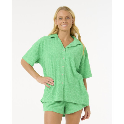 Chemise Rip Curl Femme Las Dalias Terry - Light Green