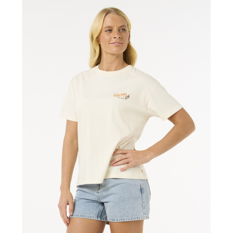 T-Shirt Rip Curl Femme Cala Vadella Relaxed