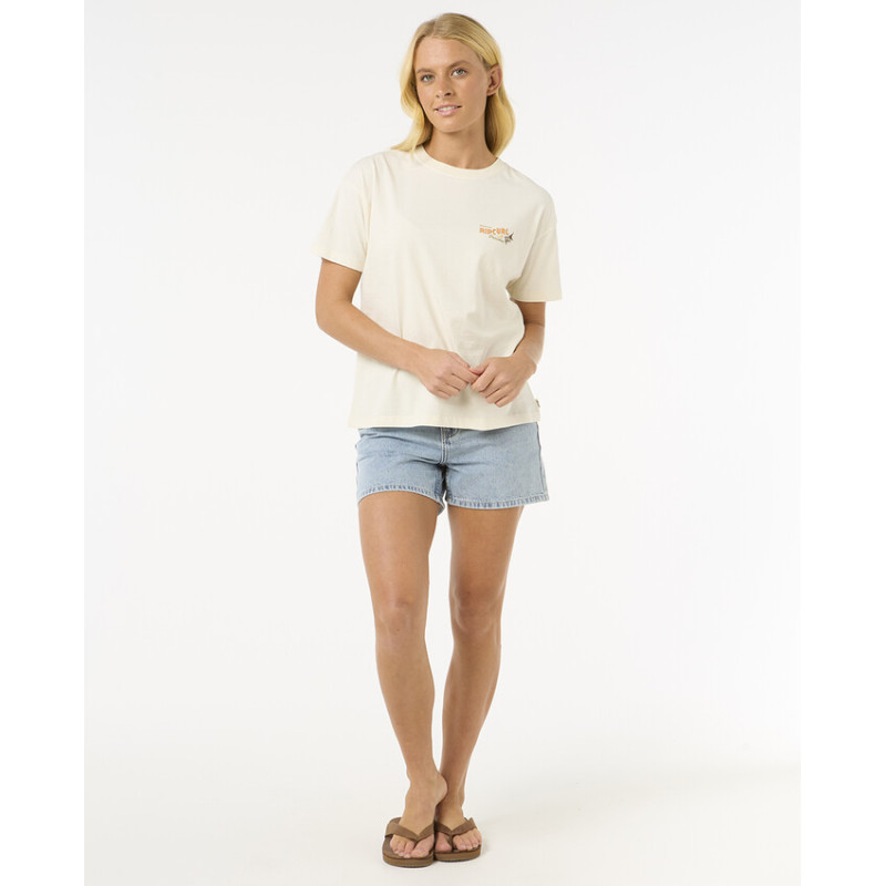 T-Shirt Rip Curl Femme Cala Vadella Relaxed