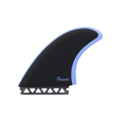 Dérives de Surf Phoenix Twin Futures Fiberglass - Black/Slate Blue