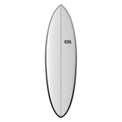 Planche de Surf Active Hybride Color - Grey/Black - 6'6