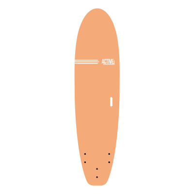 Planche de Surf en Mousse Active Flow - Peach - 7'6