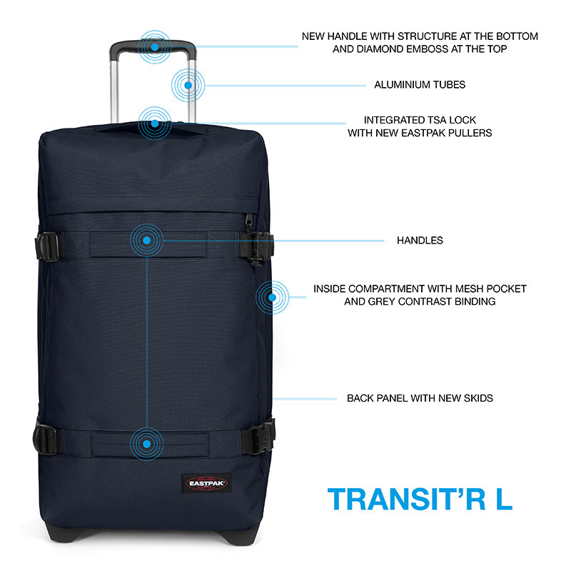 Valise Eastpak Transit’R M 78L