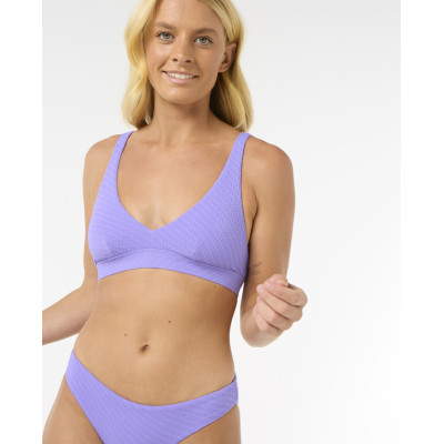 Haut De Maillot De Bain Halter Rip Curl Custom Rib - Purple