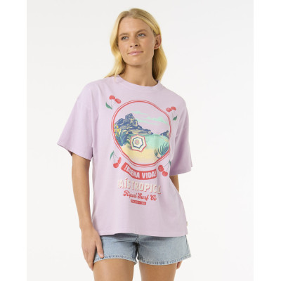 T-Shirt Rip Curl Cove Heritage - Lilac
