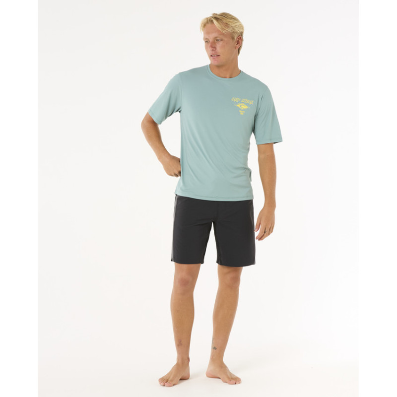 Lycra Manches Courtes Rip Curl Homme Icons Surflite UPF