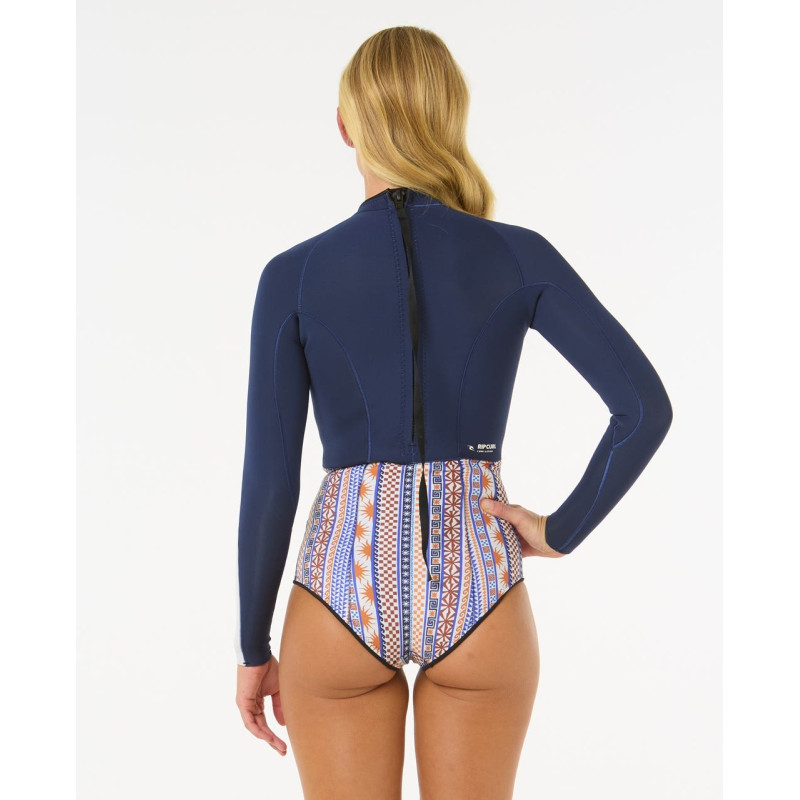 Combinaison De Surf Shorty Rip Curl Femme G Bomb Good 1.5mm Manches Longues