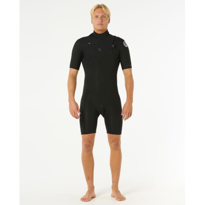 Combinaison De Surf Shorty Rip Curl Homme Dawn Patrol 2mm Chest Zip - Black