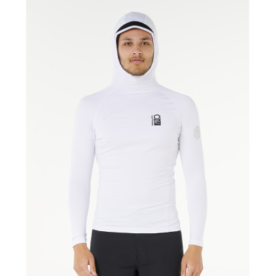 Lycra à Capuche Rip Curl manches longues Search UPF Perf  - White