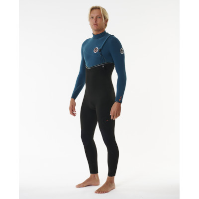 Combinaison de Surf 3/2 Rip Curl Homme E Bomb Zip Free - Blue Green