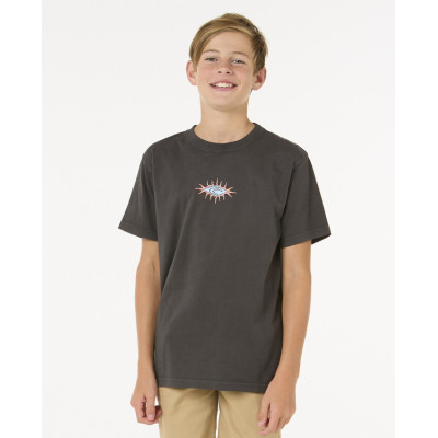 T-Shirt Rip Curl Enfant Raw Energy Skull - Washed Black