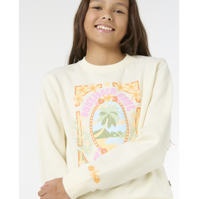 Sweat Rip Curl Fille Island Bliss Art - Bone