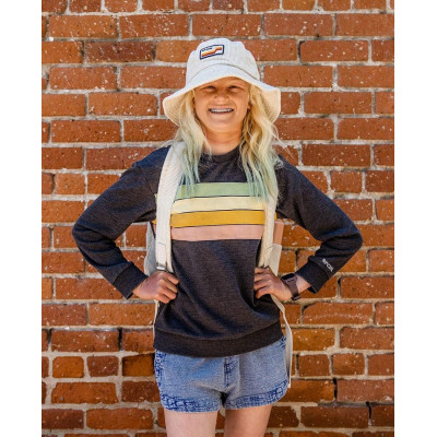Sweat Fille Rip Curl Trippin - Washed Black
