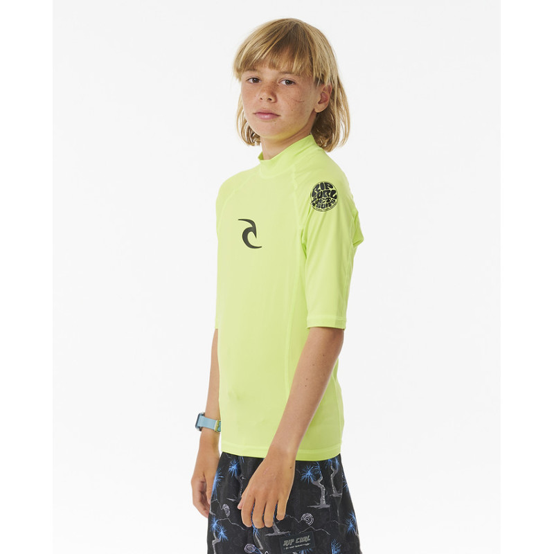 Lycra Manches Courtes Enfant Rip Curl  Brand Wave