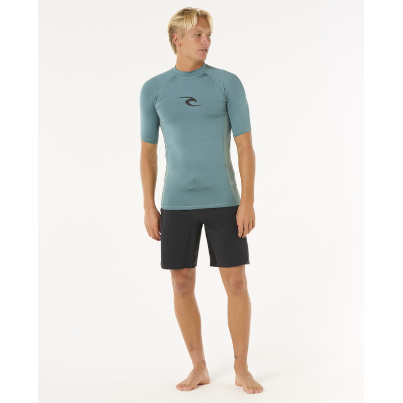 Lycra Manches Courtes Rip Curl Homme Waves Perf UPF50