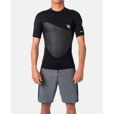 Top Néoprène Manches Courtes Rip Curl Omega 1.5mm - Noir